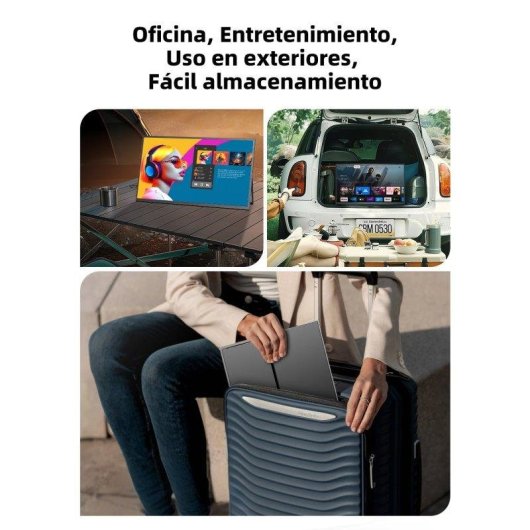 Monitor PC Uperfect 22" QHD 2K 60Hz QLED 137% sRGB 101% DCI-P3 VESA Pieghevole