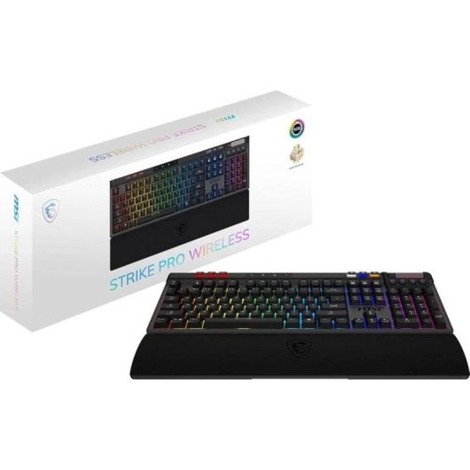Clavier MSI Strike Pro W sans fil Hot-swap Kailh Midnight Pro RGB PBT Noir