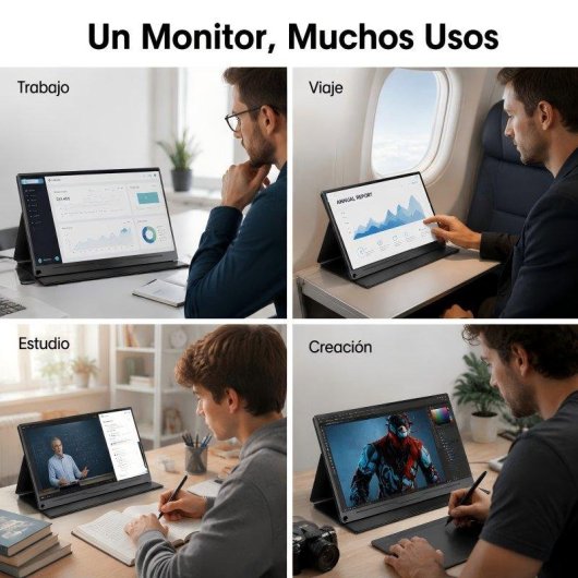 Écran PC Uperfect 18.5" Full HD 144Hz IPS Portable FreeSync VESA Type-C