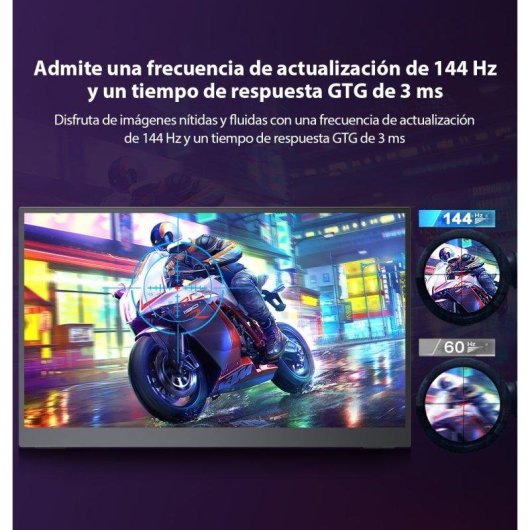 Monitor Uperfect 17.3" QHD 144Hz IPS HDR FreeSync Premium 1ms Portabel
