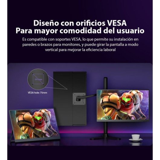 Monitor Uperfect 17.3" QHD 144Hz IPS HDR FreeSync Premium 1ms Portabel