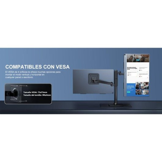 Monitor PC Uperfect 15.6" FullHD 60Hz IPS 100% sRGB Portatile VESA 8ms