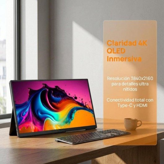 Monitor PC Uperfect 18.4" UltraHD 4K 60Hz QLED 10bit 100% DCI-P3 HDR FreeSync USB-C HDMI VESA