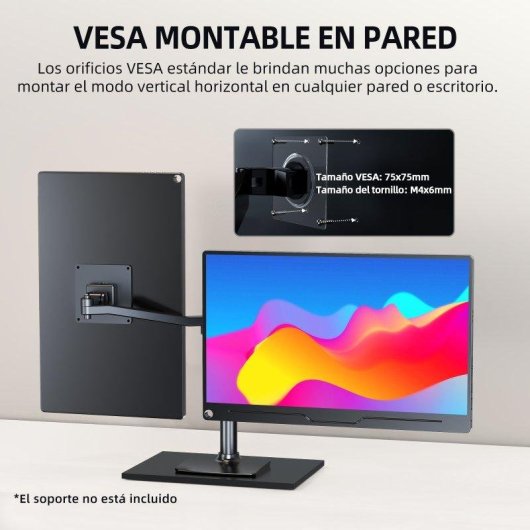 Écran PC Uperfect 15.6" Full HD 60Hz IPS HDR 100% sRGB Ultra Léger