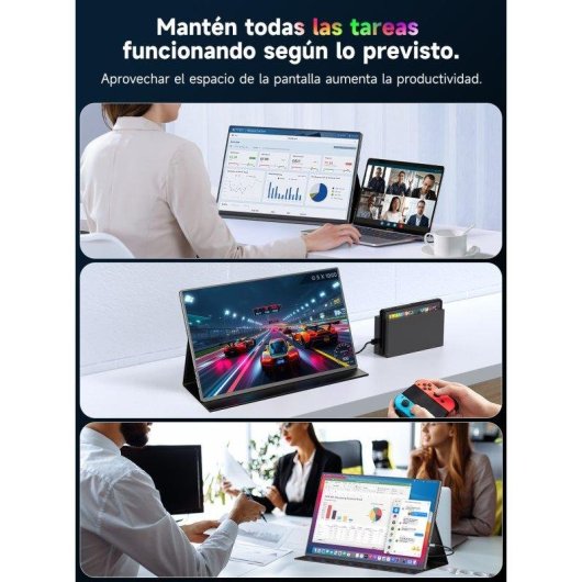Écran PC Uperfect 16" Ultra HD 4K 60Hz IPS Portable HDR 1200nits USB-C Mini HDMI