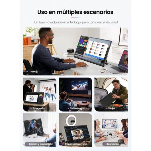 Écran PC Uperfect 21,5" Full HD 120Hz IPS Tactile HDR10 USB-C HDMI