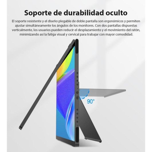 Monitor Uperfect 15,6" FullHD 60Hz IPS Touch 100% sRGB USB-C Aluminium Faltbar 360°