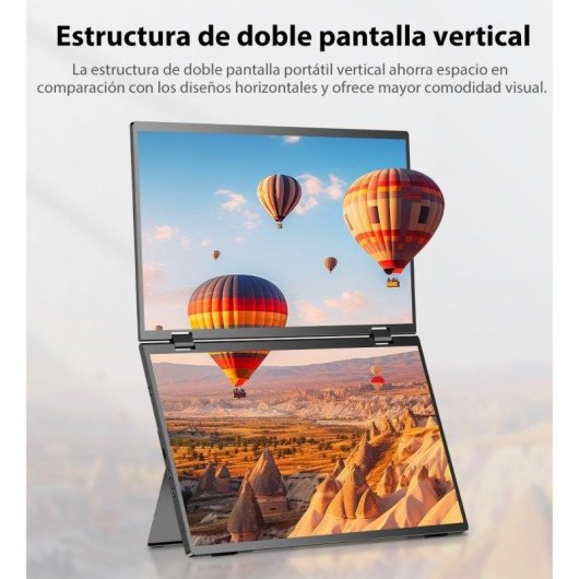 Monitor Uperfect 15,6" FullHD 60Hz IPS Touch 100% sRGB USB-C Aluminium Faltbar 360°