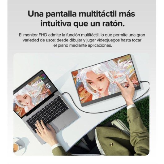 Monitor Uperfect 15,6" FullHD 60Hz IPS Touch USB-C VESA Multiplattform