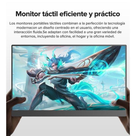 Monitor Uperfect 15,6" FullHD 60Hz IPS Touch USB-C VESA Multiplattform