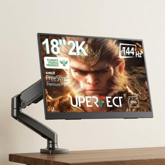 Écran PC Uperfect 18" 2K 144Hz IPS HDR1000:1 USB-C HDMI VESA