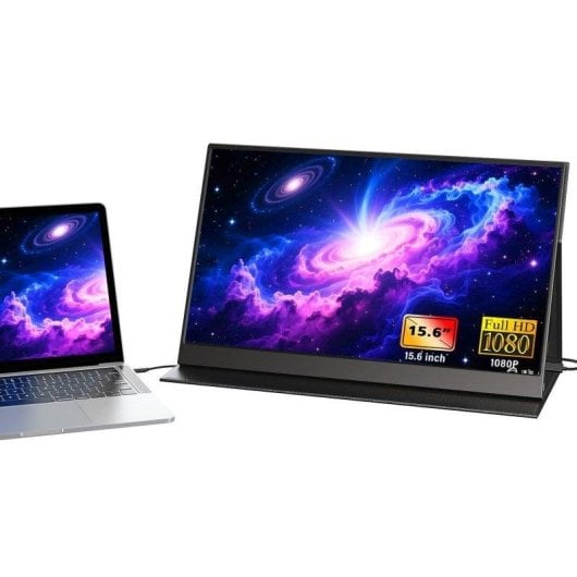 Monitor Uperfect 15.6" FullHD 60Hz IPS Touch USB-C Aluminium Schwarz