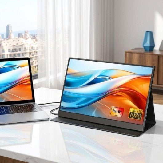 Monitor Uperfect 15.6" FullHD 60Hz IPS Touch USB-C Aluminium Schwarz