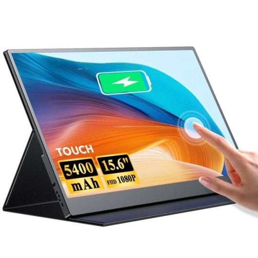 Monitor Uperfect 15.6" FullHD IPS Touch 10-Punkt USB-C HDMI VESA Akku