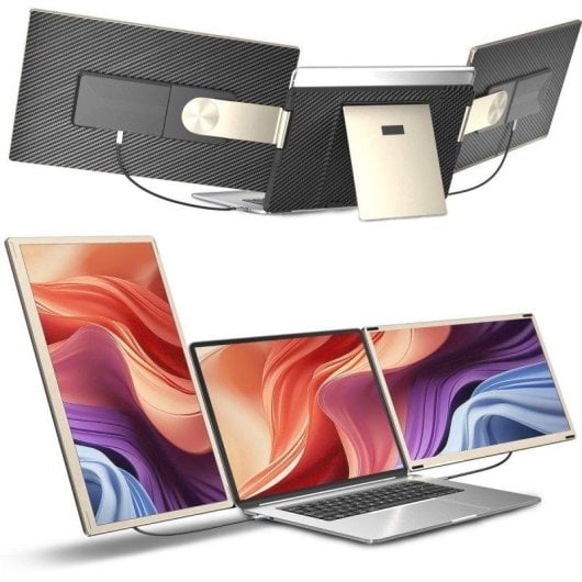 Écran PC Siaviala S6 15,6" Full HD 60Hz Portable Triple Écran USB-C HDMI