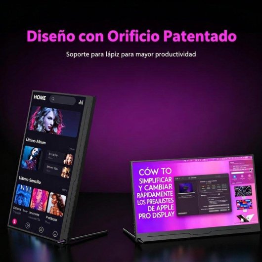 Monitor Uperfect 15.6" UltraHD 4K 60Hz IPS Tátil 10pt USB-C Alumínio