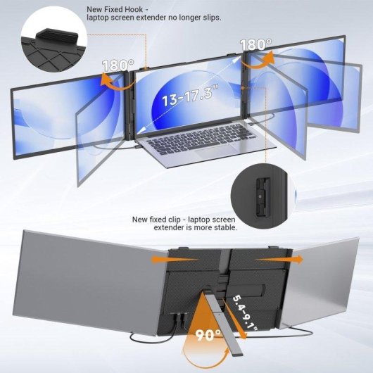 Monitor Siaviala S8 Pro 14" FullHD IPS Ultrafino 60Hz USB-C Altifalantes