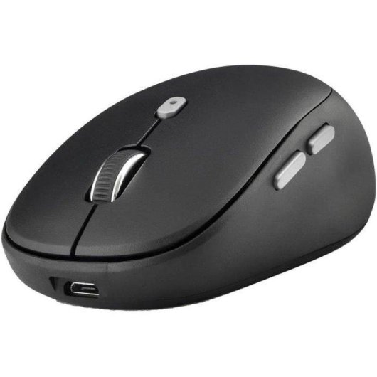 Teclado Bluestork inalámbrico recargable con ratón ergonómico AZERTY francés