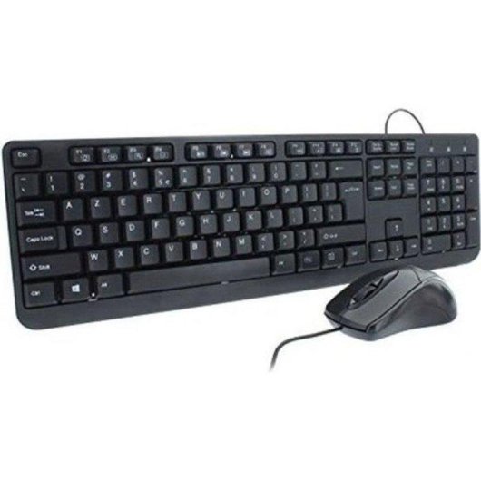 Teclado Mobility Lab ML309415 mecánico silencioso retroiluminado AZERTY con ratón óptico