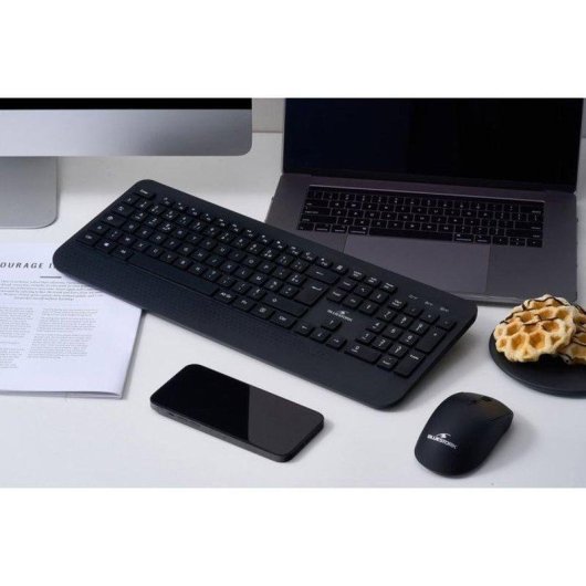Teclado Bluestork Pack Office R2 membrana inalámbrico recargable AZERTY