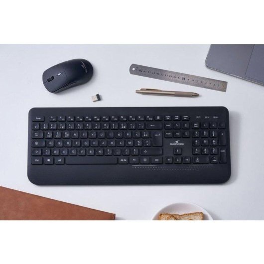 Teclado Bluestork Pack Office R2 membrana inalámbrico recargable AZERTY