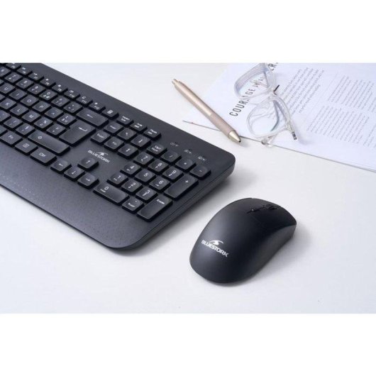 Teclado Bluestork Pack Office R2 membrana inalámbrico recargable AZERTY