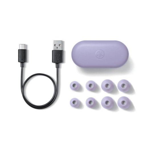 Auriculares Yamaha TW-E3B Bluetooth True Wireless pour musique, IPX5, violet