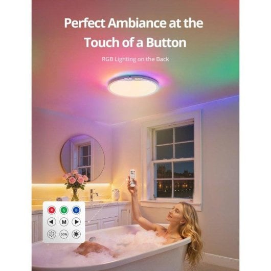 Plafonnier OVO T128 Batterie 10000 mAh LED RGB IP44