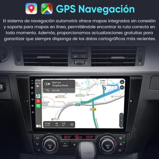 Autoradio JUNSUN V1pro CarPlay Android Auto GPS BMW E9x