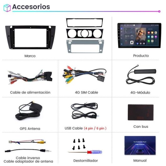 Autoradio JUNSUN V1pro CarPlay Android Auto GPS BMW E9x