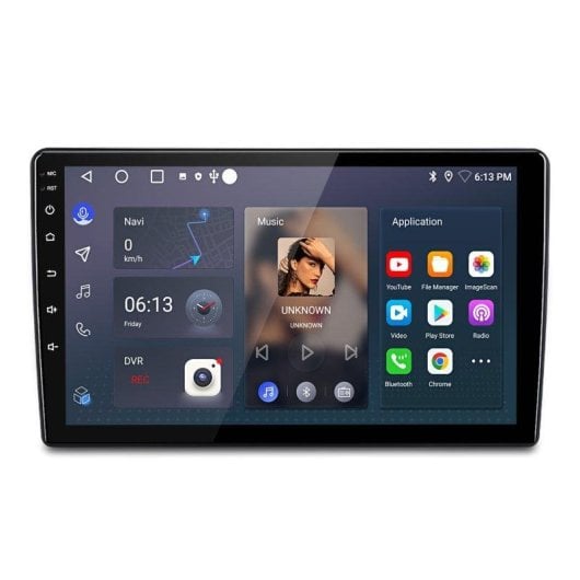 Autoradio 10 pollici JUNSUN Skoda Fabia Android 15 CarPlay GPS 2+64Go