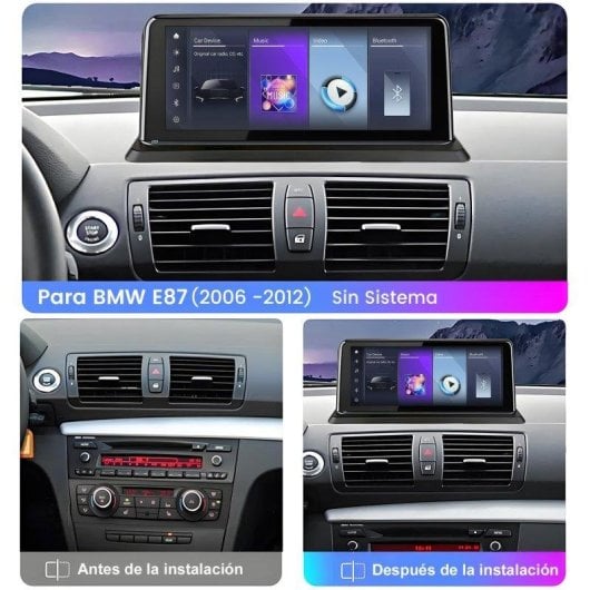 Autoradio 10.25 Carplay Android Auto Sans Fil GPS BMW Serie 1
