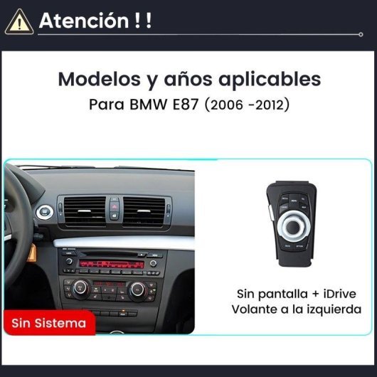 Autoradio 10.25 Carplay Android Auto Sans Fil GPS BMW Serie 1