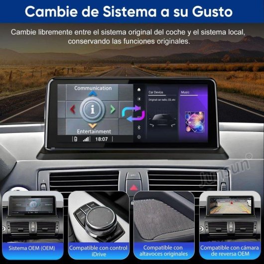 Autoradio 10.25 Carplay Android Auto Sans Fil GPS BMW Serie 1