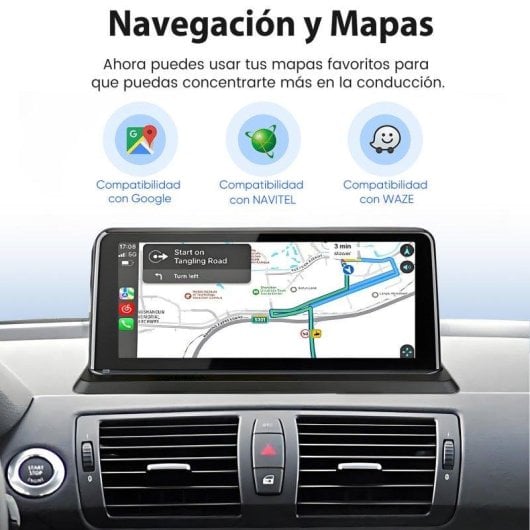 Autoradio 10.25 Carplay Android Auto Sans Fil GPS BMW Serie 1