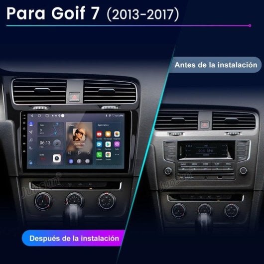 Autoradio 10 pollici JUNSUN 2+64 GB Android 15 CarPlay Android Auto Wireless GPS