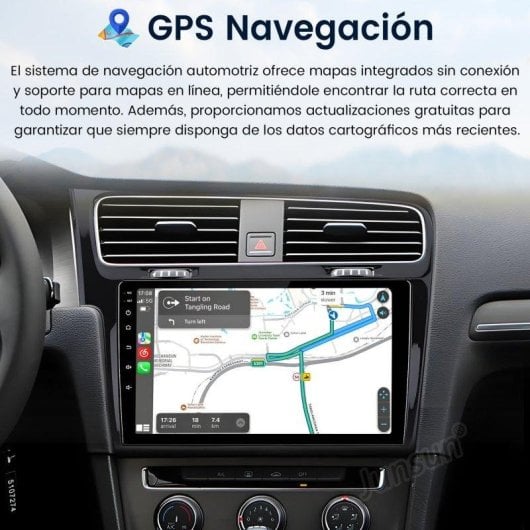 Autoradio 10 pollici JUNSUN 2+64 GB Android 15 CarPlay Android Auto Wireless GPS