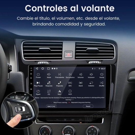 Autoradio 10 pollici JUNSUN 2+64 GB Android 15 CarPlay Android Auto Wireless GPS