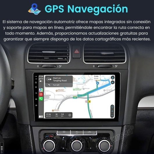 Autoradio JUNSUN VW Golf 6 2+64GB Android 15 CarPlay