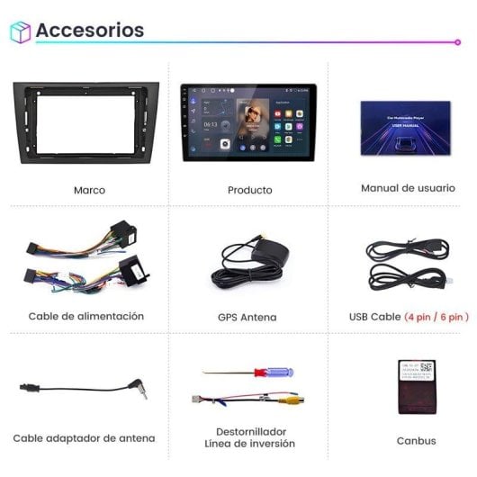 Autoradio JUNSUN VW Golf 6 2+64GB Android 15 CarPlay