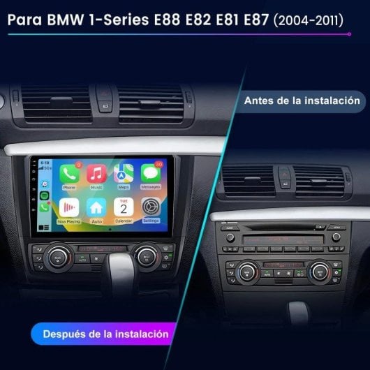 Autoradio JUNSUN BMW Serie 1 Android 15 2GB 64GB CarPlay GPS 9"