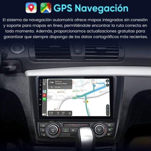 Autoradio JUNSUN BMW Serie 1 Android 15 2GB 64GB CarPlay GPS 9"
