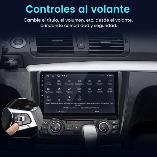 Autoradio JUNSUN BMW Serie 1 Android 15 2GB 64GB CarPlay GPS 9"