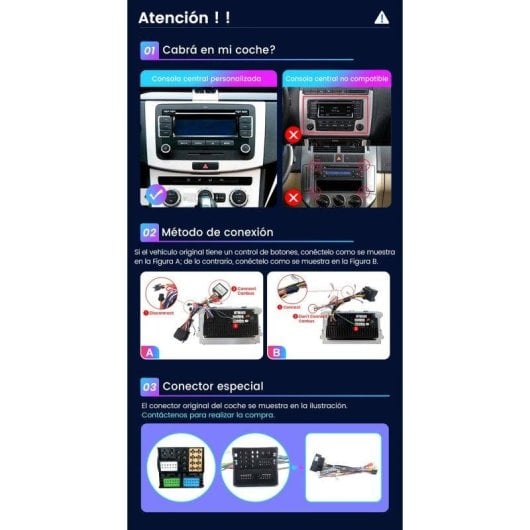 Autoradio JUNSUN 10" Android 15 CarPlay GPS Passat