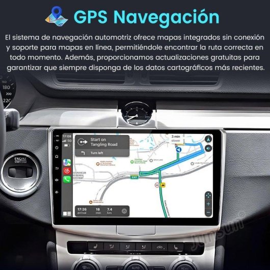 Autoradio JUNSUN 10" Android 15 CarPlay GPS Passat