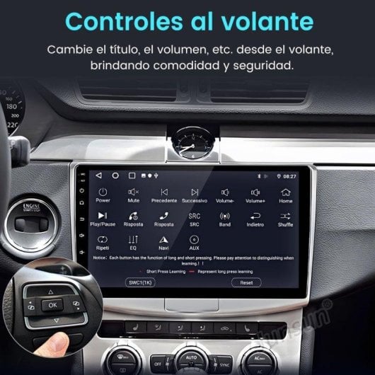 Autoradio JUNSUN 10" Android 15 CarPlay GPS Passat