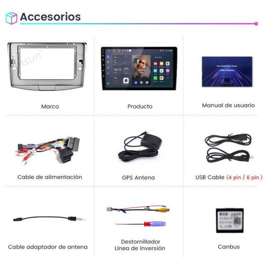 Autoradio JUNSUN 10" Android 15 CarPlay GPS Passat