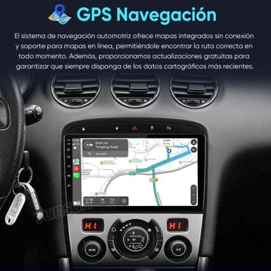 Autoradio JUNSUN Peugeot 308 SW/408 Android 15 CarPlay 9 pouces