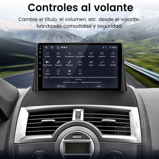 Autoradio JUNSUN Renault Megane II Carplay Android Auto Sans Fil