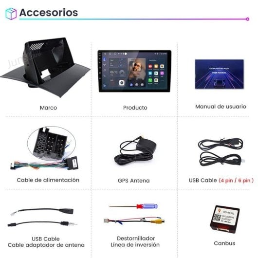 Autoradio JUNSUN Renault Megane II Carplay Android Auto Sans Fil